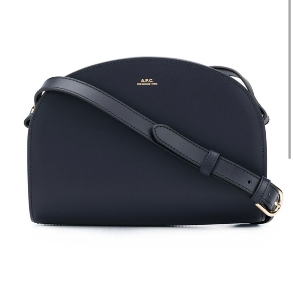 A.P.C. Bags Apc Demi Lune Crossbody Bag Navy Nwt Poshmark